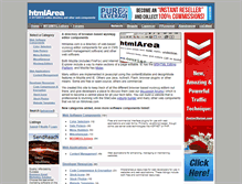 Tablet Screenshot of htmlarea.com